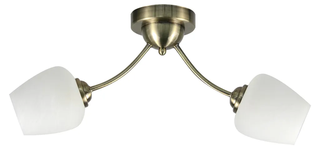 Plafonnier rétro ZINA : solution d'éclairage doux pour petit plafond