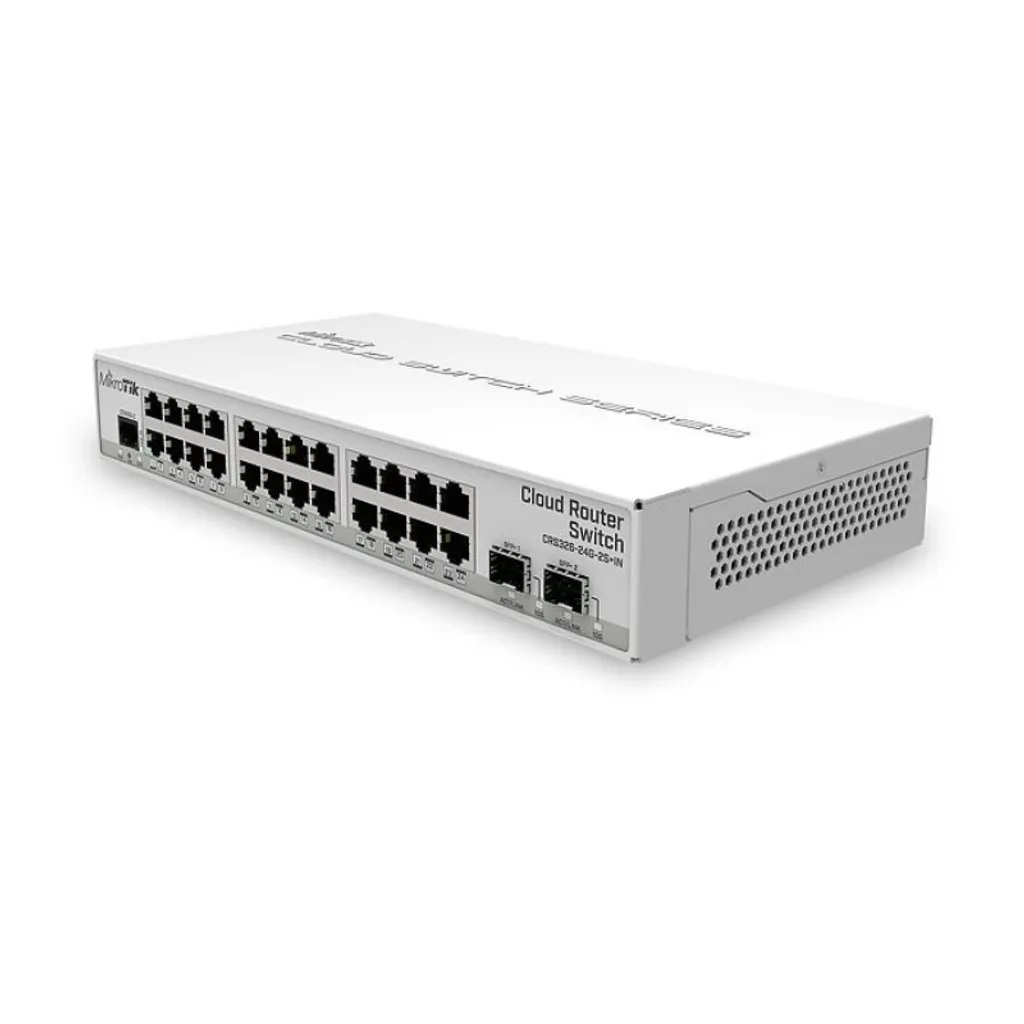 Switch CRS326-24G-2S+IN avec CPU 800MHz et Double Liaison SFP+ 10G