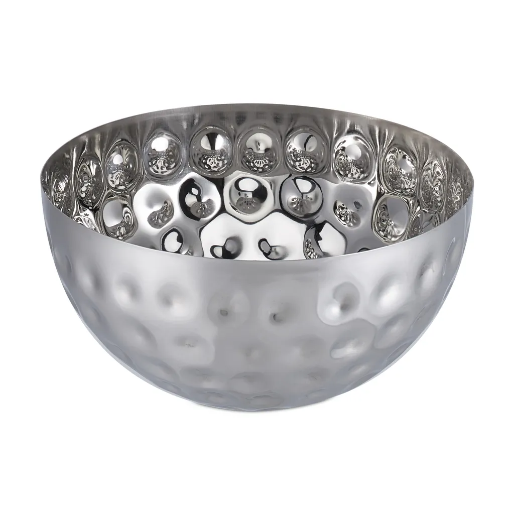 WHYSKO Set Di 5 Ciotole In Acciaio Inox Per Preparazione Pasti, Da 0,75 A 5 Litri, Lavabili In Lavastoviglie E Impilabili, Colore Grigio