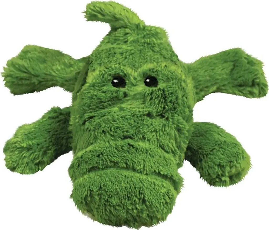 Jouet Peluche pour Chien KONG Cozie Ali Alligator XL Vert Ultra Souple