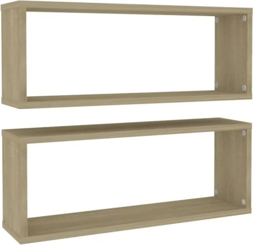 SYFAX™ Set 2 Mensole 60x15x23 cm Rovere Sonoma - Arredo Pratico
