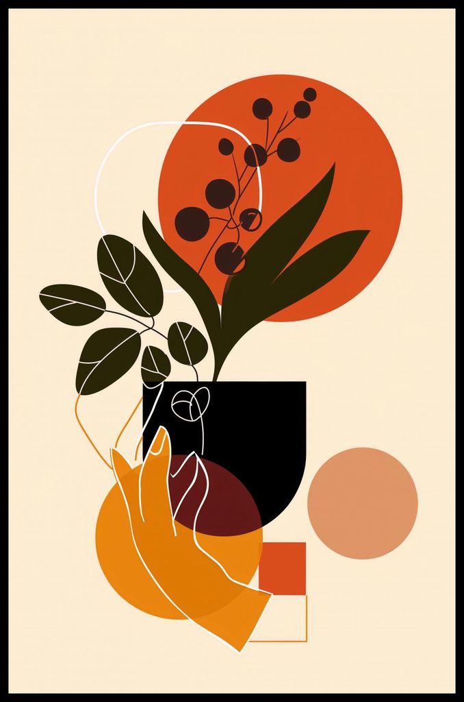 Plakat 53x81cm Berührung der Natur