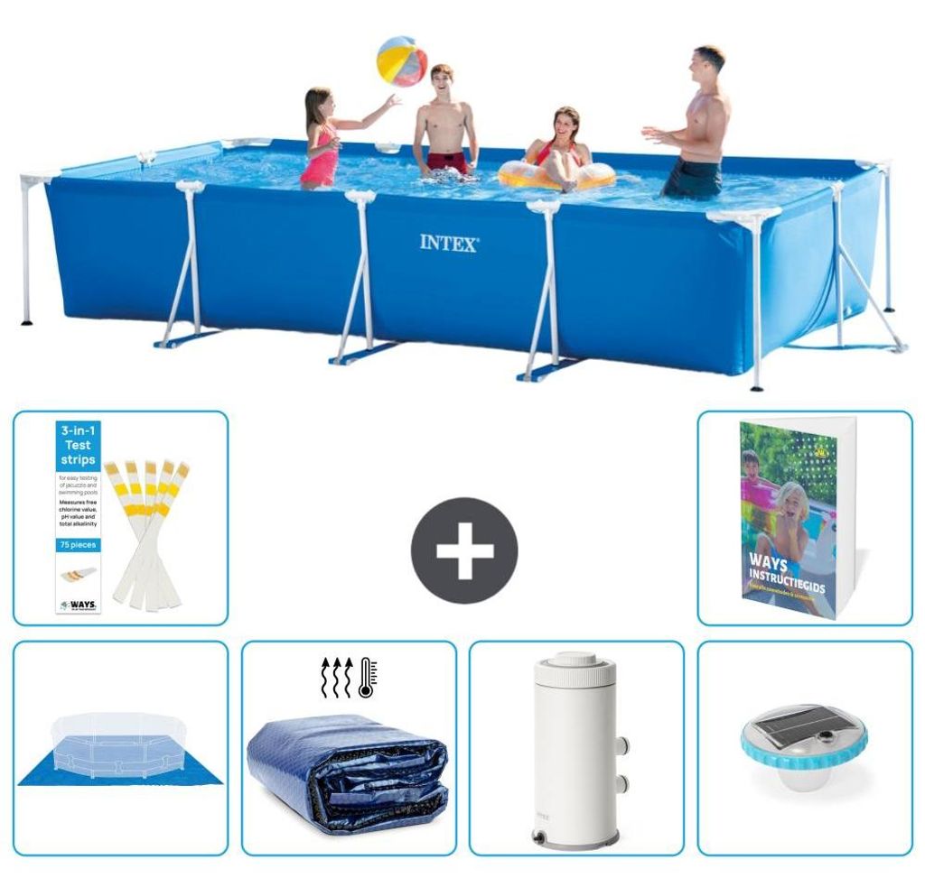 Rechteckiger Frame Pool - 450x220x84 cm - 7-teilig S98