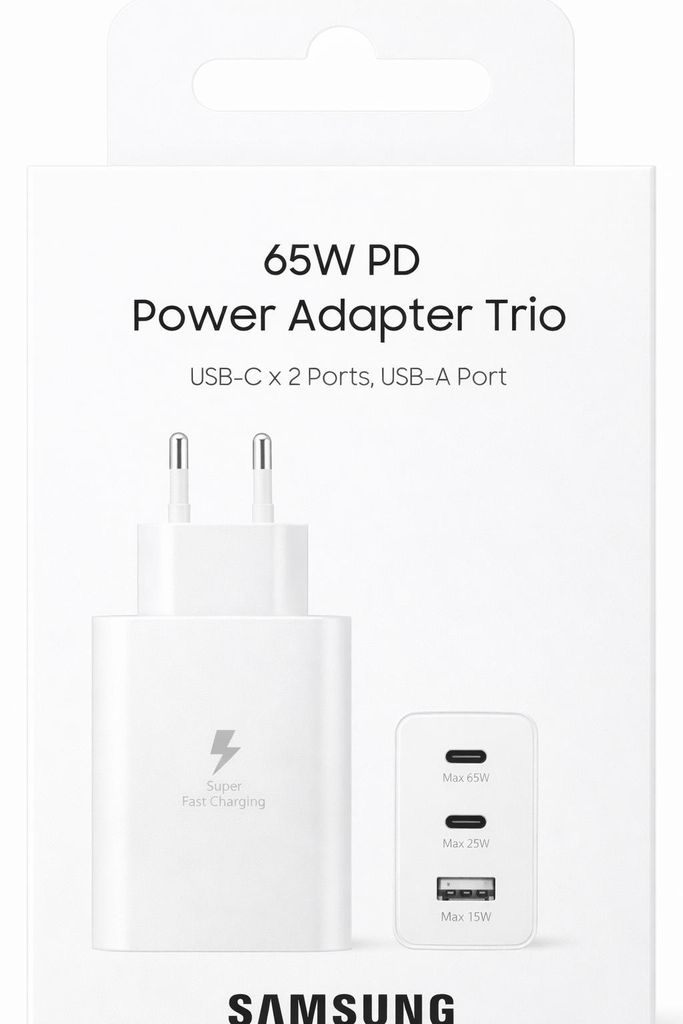 Ładowarka 65W Samsung Super Fast Charging  3X Usb (2X Usb-C Zdjęcie produktu 
