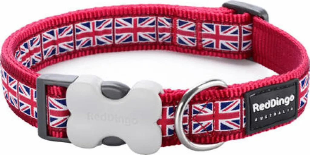 Acquista Collare Red Dingo Union Jack 12mm - Prezzo e Qualità al Top