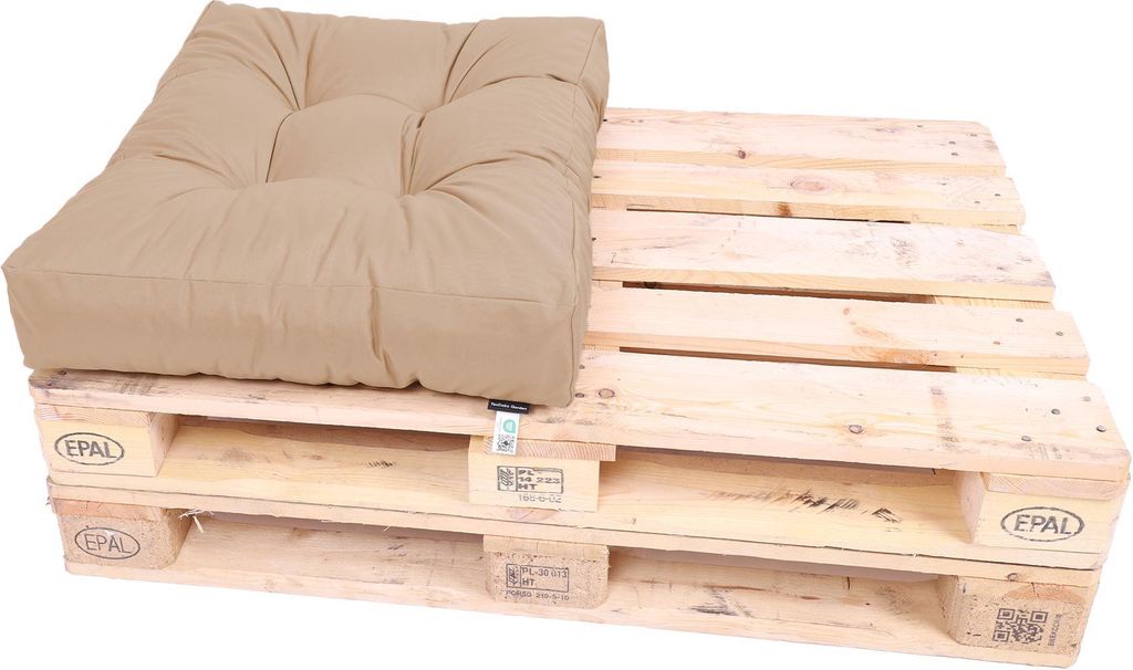 TexDeko Garden halbes Palettenkissen 60x80x18cm gesteppt Produktbild 
