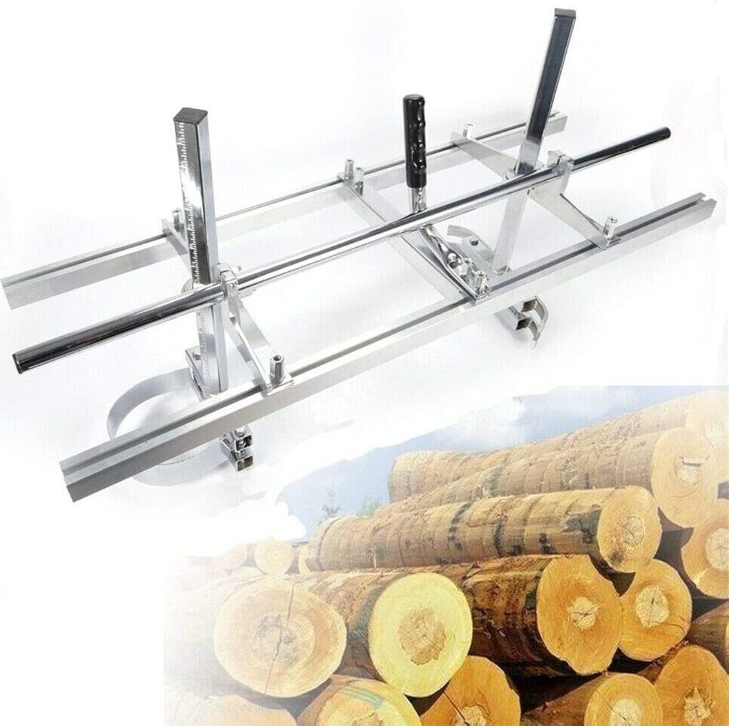 Kettensäge Tragbare Kettensägenmühle Garten Draussen Werkzeug Mobiles Sägewerk Hersteller und Schreiner klein Holz Sägehilfe 14'' bis 36'' Ink...