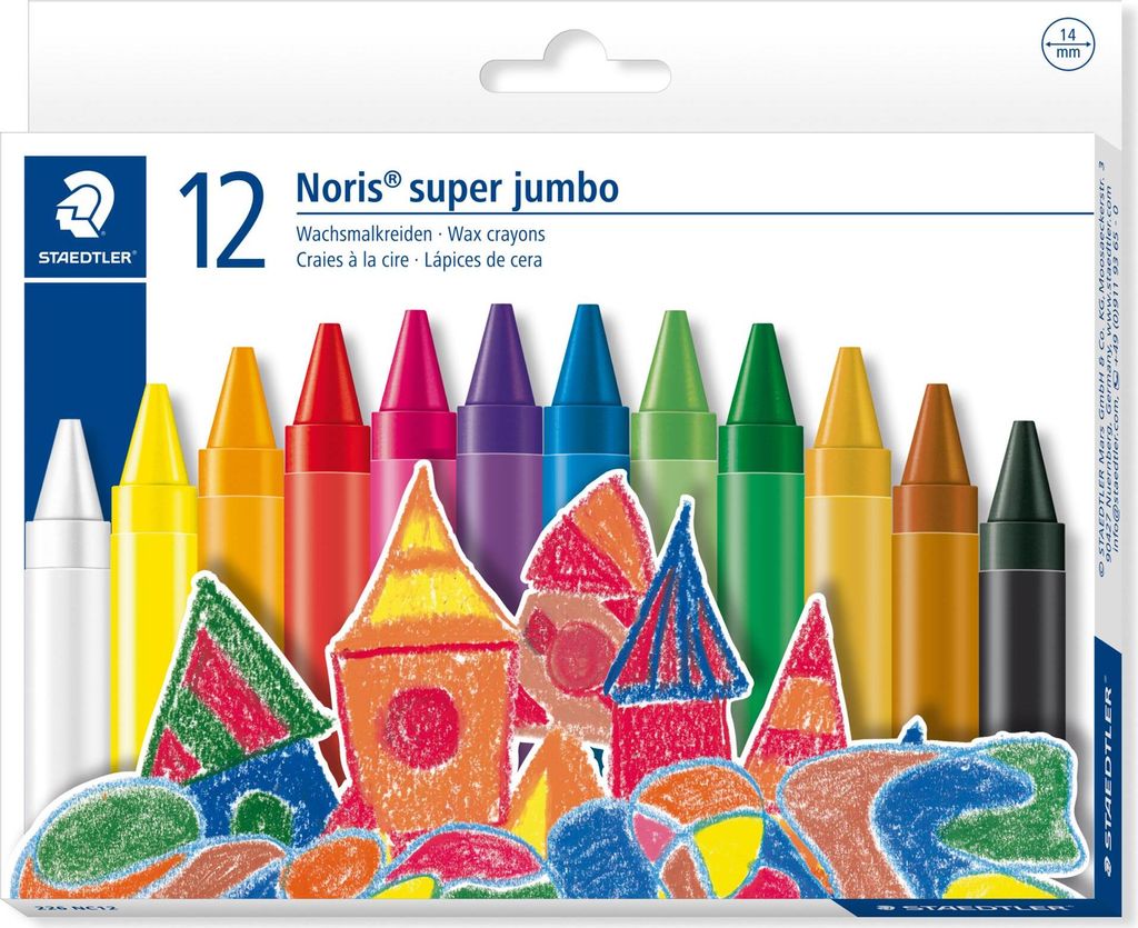 STAEDTLER® 226 NC12 Craie de cire, type jumbo, 12 x 14 mm Image du produit 