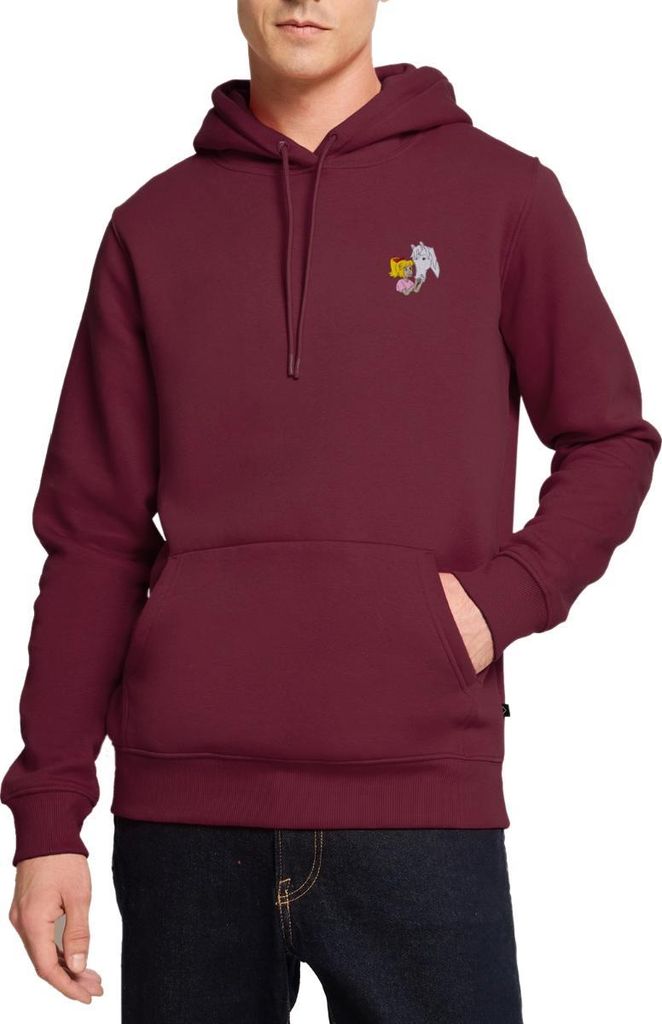 Spreadshirt Bibi & Tina Bibi und Sabrina Stick Herren Premium Hoodie, 5XL, Burgunderrot