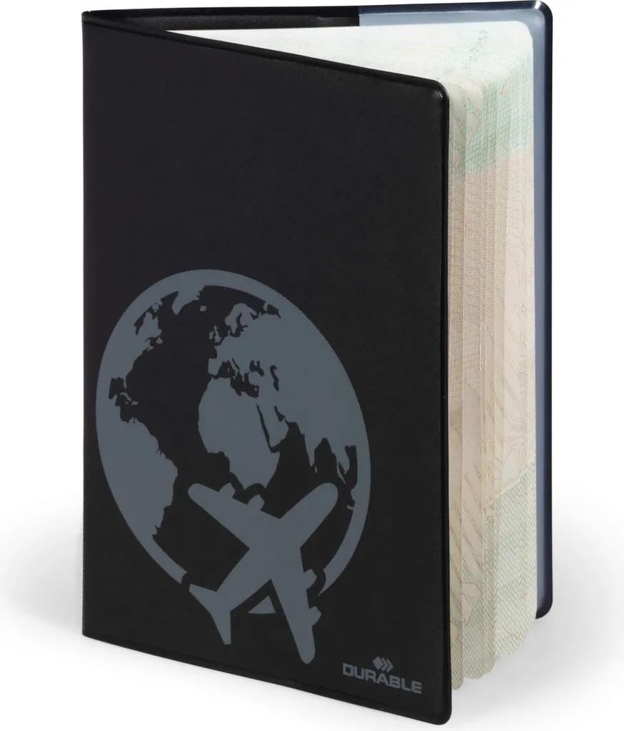 Custodia DURABLE 214401 Passaporto RFID SECURE Nero 189x129 mm