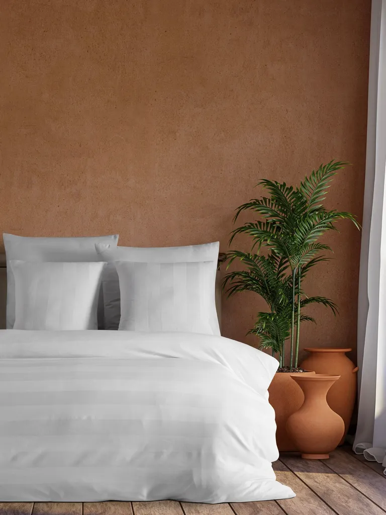 Copripiumino Bianco Satin Max Yollu L'Essentiel 200x200 Matrimoniale