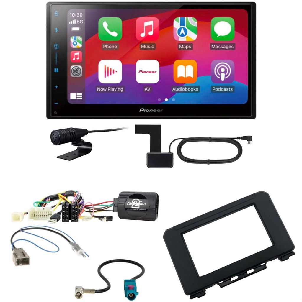 Pioneer SPH-DA77DAB CarPlay Android Auto Einbauset für Produktbild 