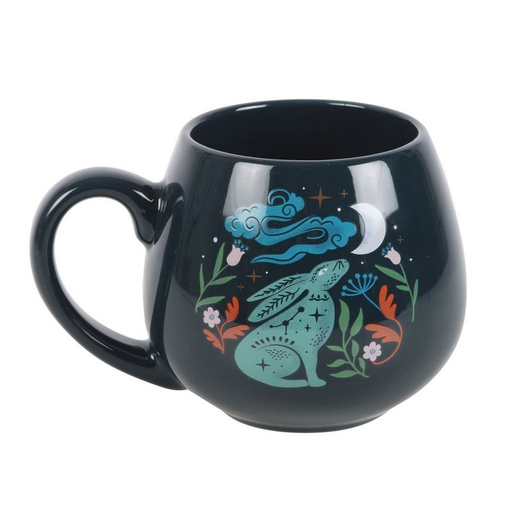 Something Different - Gerundeter Becher "Midnight Hare" SD6286 (Einheitsgröße) (Schwarz)