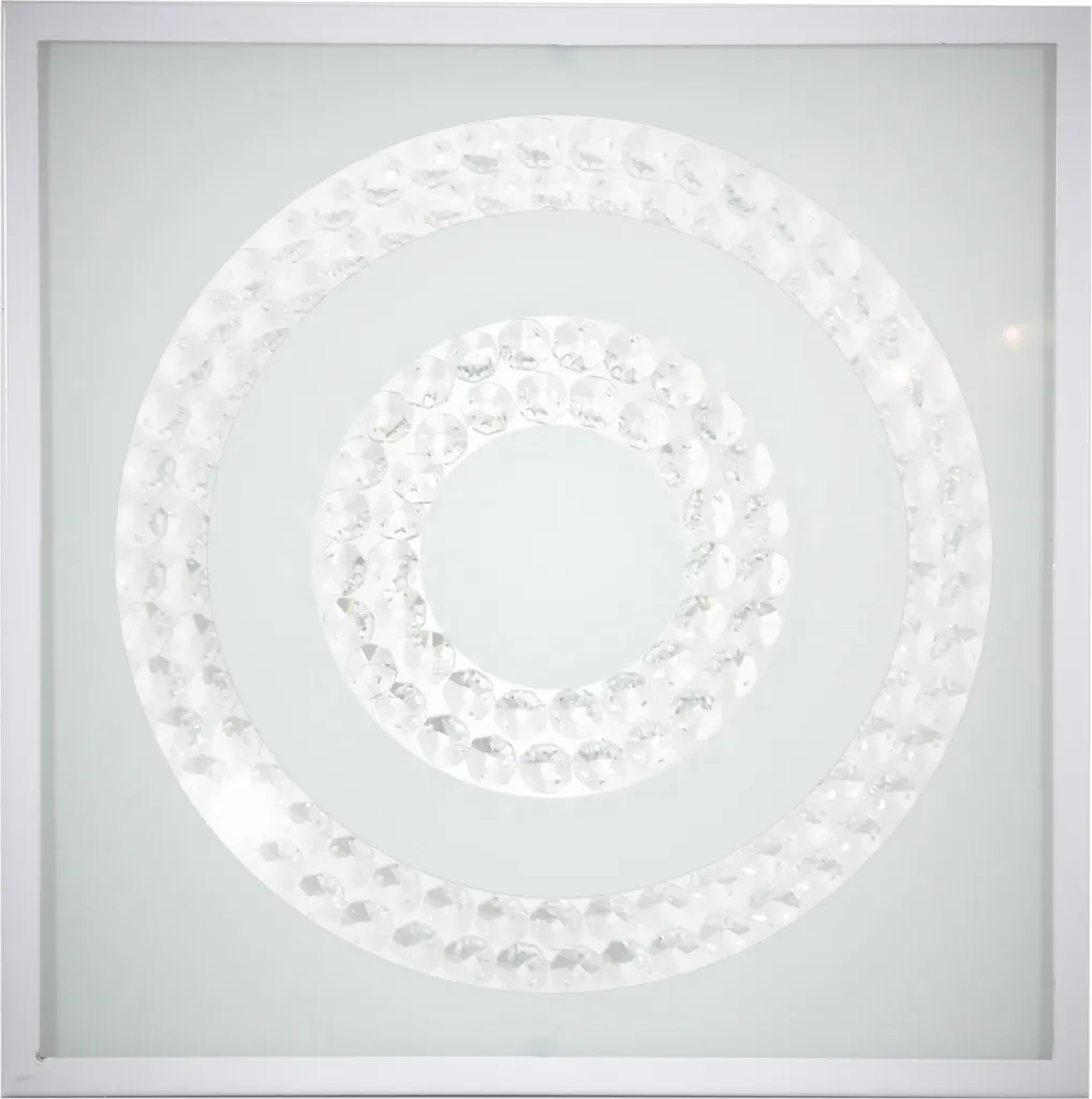 Plafonnier LED carré 16W blanc neutre idéal pour cuisine ou un salon
