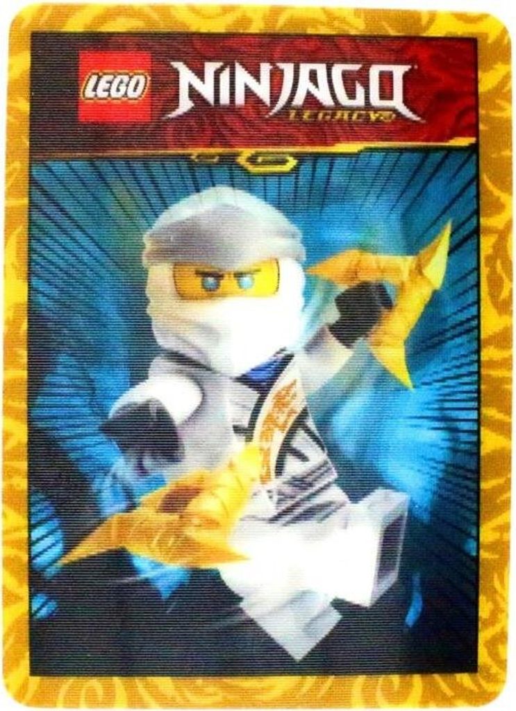 Lego Ninjago Sticker - Legacy Sammelsticker 2020 - 3D Card - 1. Zane