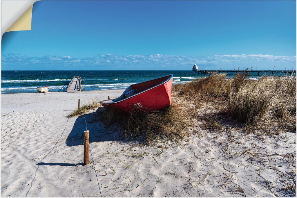 ARTland Wandbild, selbstklebend Fischerboote bei Zingst Fischland-Darß Größe: 30x20 cm