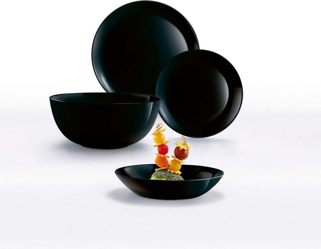 Geschirr Luminarc 9311622 Schwarz Gehärtetes Glas (19 pcs) Produktbild 