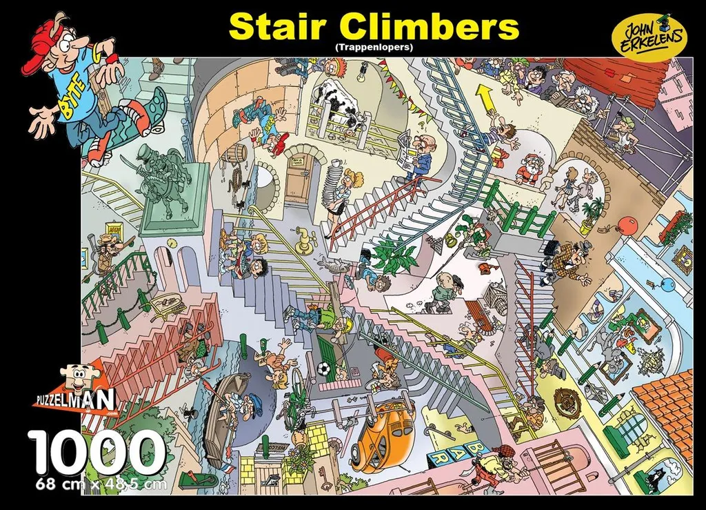 Puzzle 1000 pièces sans reflets Monte-escaliers John Erkelens