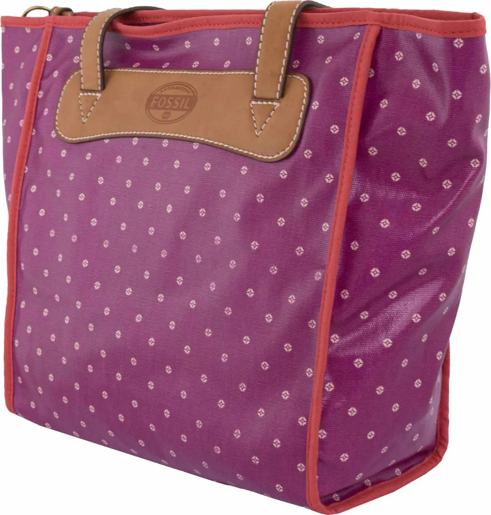 Grand sac cabas Fossil Keyper Shopper Violet 42 cm - Fourre-tout Chic