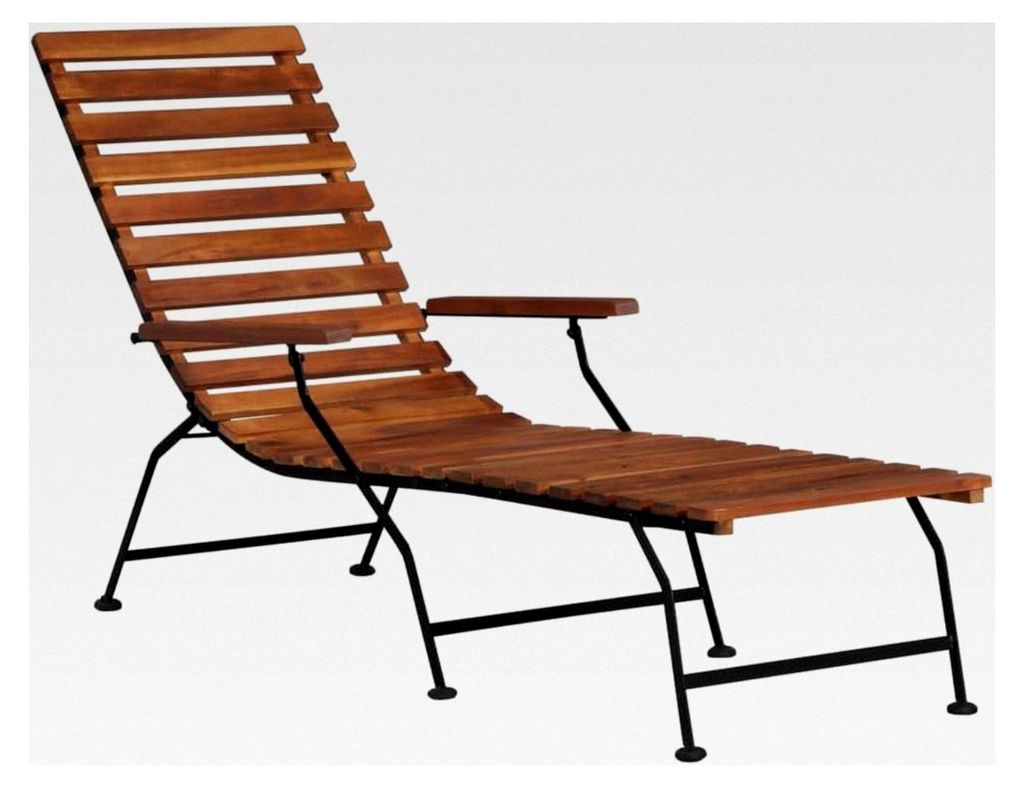 Liegestuhl aus Akazienholz für Garten und Terrasse