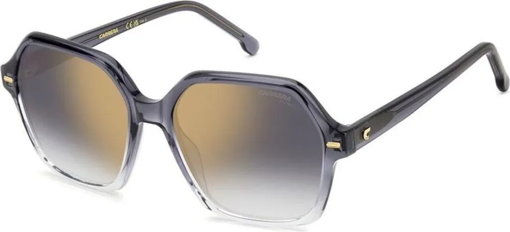 Lunettes de Soleil Femme Carrera en Acétate Cristal Gris Forme Carrée