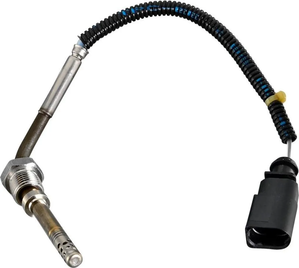 Sensore temperatura gas di scarico avvitato 2 poli 149 mm cavo HELLA per AUDI A4 e altri