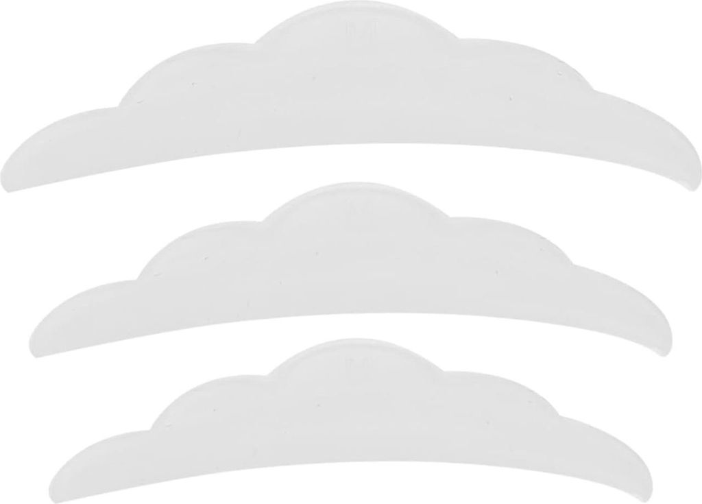 Make-up Schildpads - 3 Paar Silikon Wimperpermanente Krultang Shield Pads - Wimperlift Schutzpads - Wimperlifting Krulbürste für Wimpernverlänge...