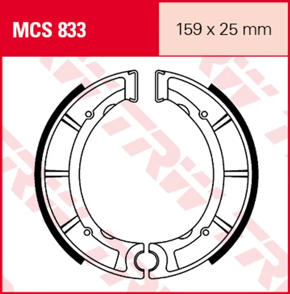 Freinage Arrière Fiable pour Moto et Scooter TRW Lucas MCS833 Inox