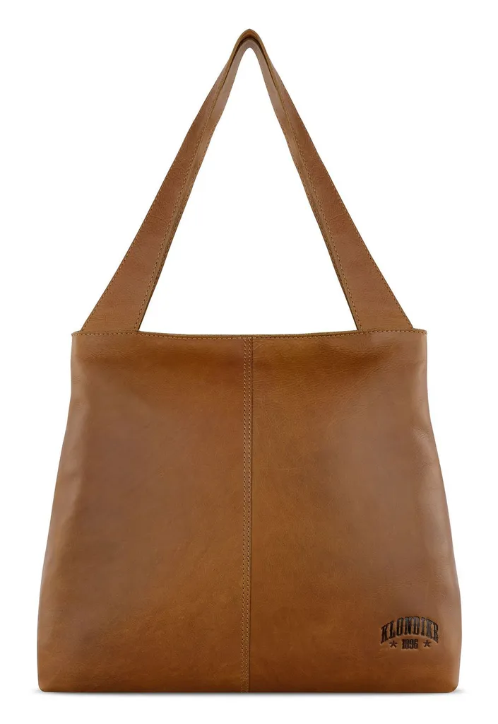 KLONDIKE 1896 Pelle borsa shopper borsa a tracolla Rush Katrina Shopper Cognac marrone