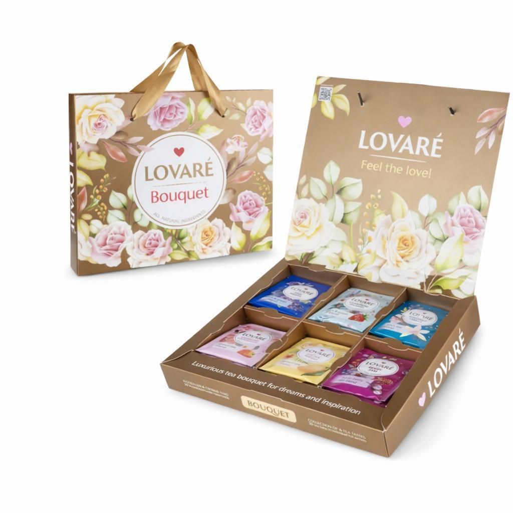 Lovare Tee "Bouquet", Set Geschenk Set 6 Sorten, 30Stk Produktbild 
