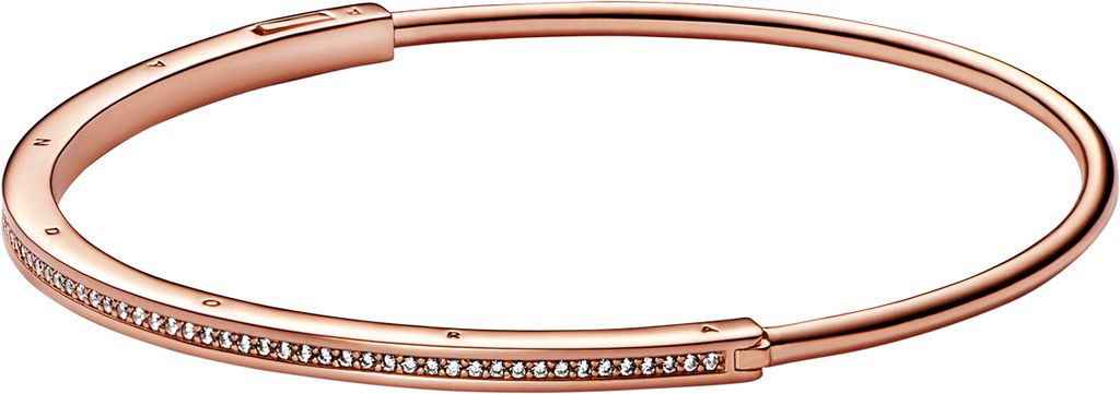 PANDORA Damen Armreif Signature ID, rosévergoldet