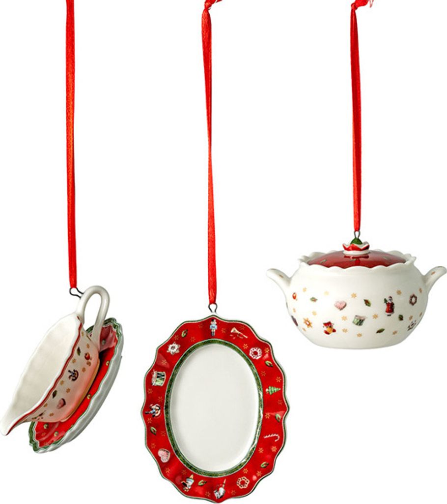 Mini Vaisselle Noël V&b Set 3 Pièces Miniatures à Suspendre Image du produit 