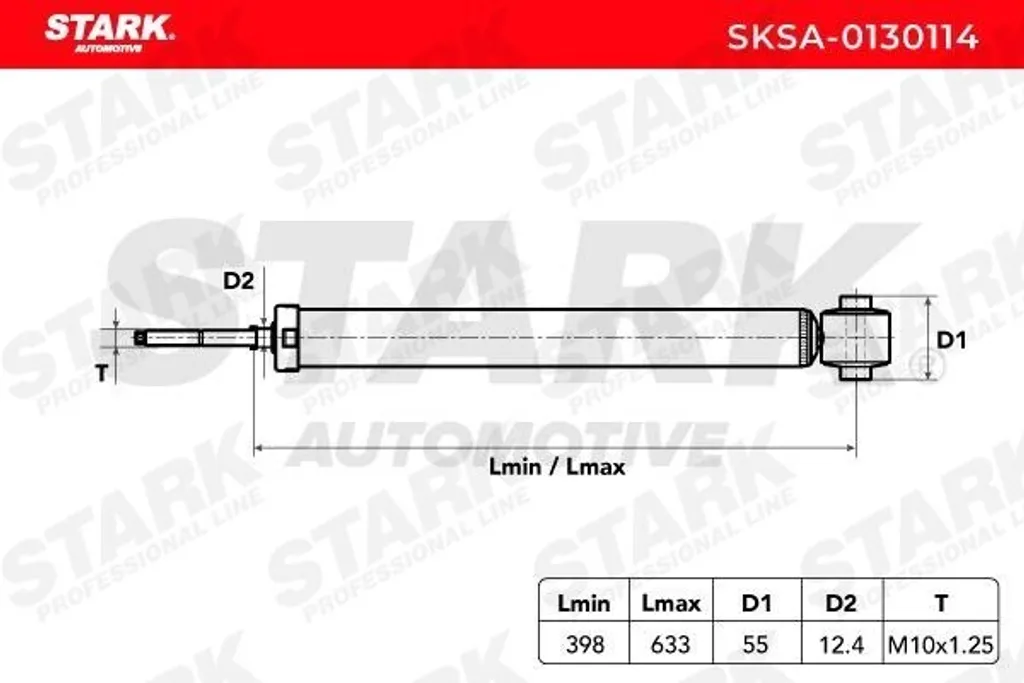 Amortisseur arrière STARK SKSA-0130114 pour Hyundai Getz TB 553101C000