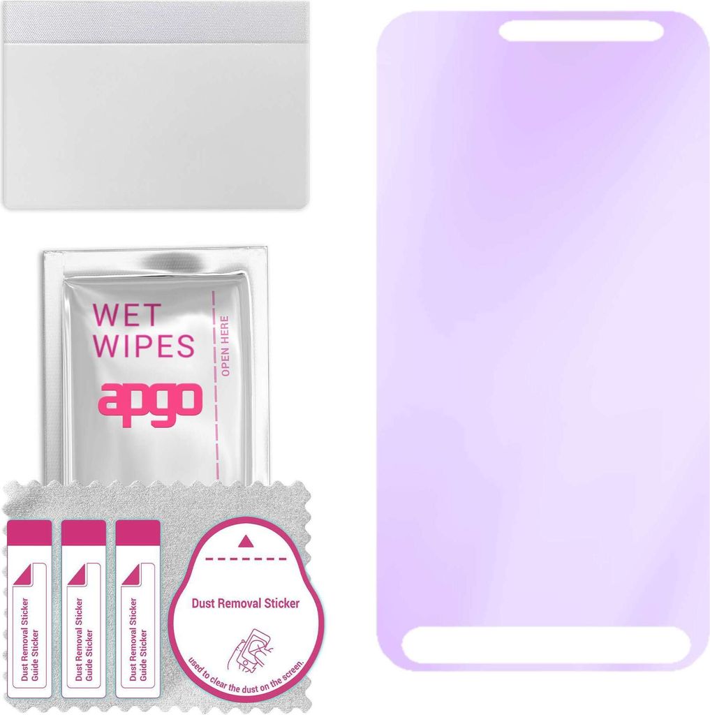 apgo Hybrid Schutzglas, kompatibel mit Samsung Galaxy Xcover 3 G389F, Anti-Blue, 9H Härte, toller Ersatz für Hartglas, kratzfester Displayschutzg...