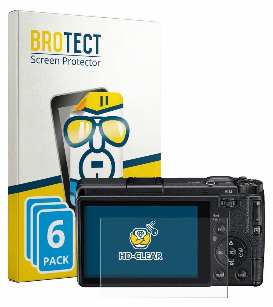 6x Für Ricoh GR IV Monochrome Schutzfolie BROTECT Displayschutz Display Schutz Folie Klar Transparent