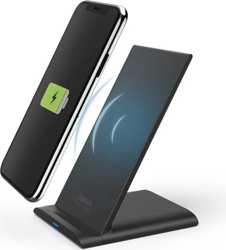 Chargeur sans fil QI-FC10S noir (00188323) induction rapide certifié Qi