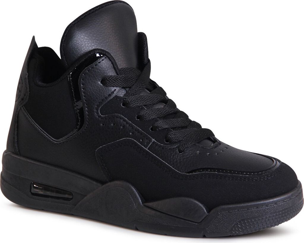 topschuhe24 2719 Damen Hochschaft Sneaker, Farbe:Schwarz, Größe:37 EU