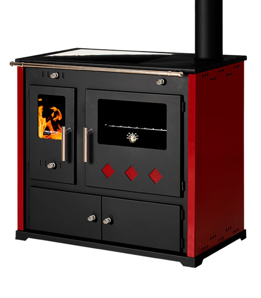 Practik Lux Eco 9,5 kW Holzherd | Backofen, Keramikplatte Produktbild 