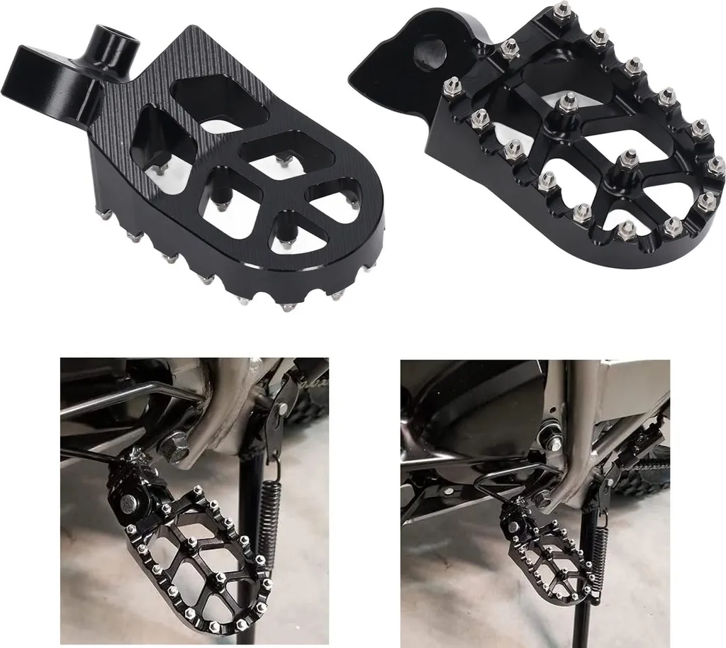 Repose-pieds larges en alu CNC antidérapants pour Honda CRF80F 100F