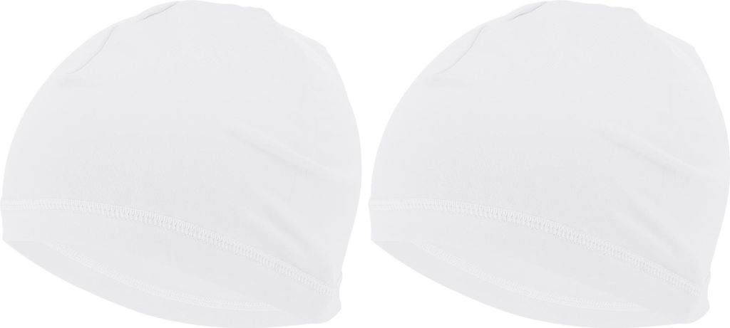 Fahrradmš¹tze Schwei?ableitend Atmungsaktiv Helmunterlage Milchseidenstoff Wei? 24x17cm 2 Stš¹ck