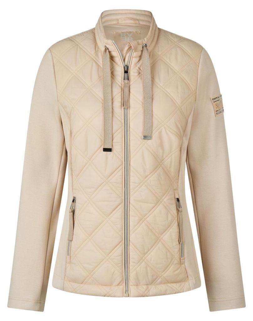 Rabe Damen Jacke Beige Größe 44 Regular Fit mit Stehkragen Produktbild 
