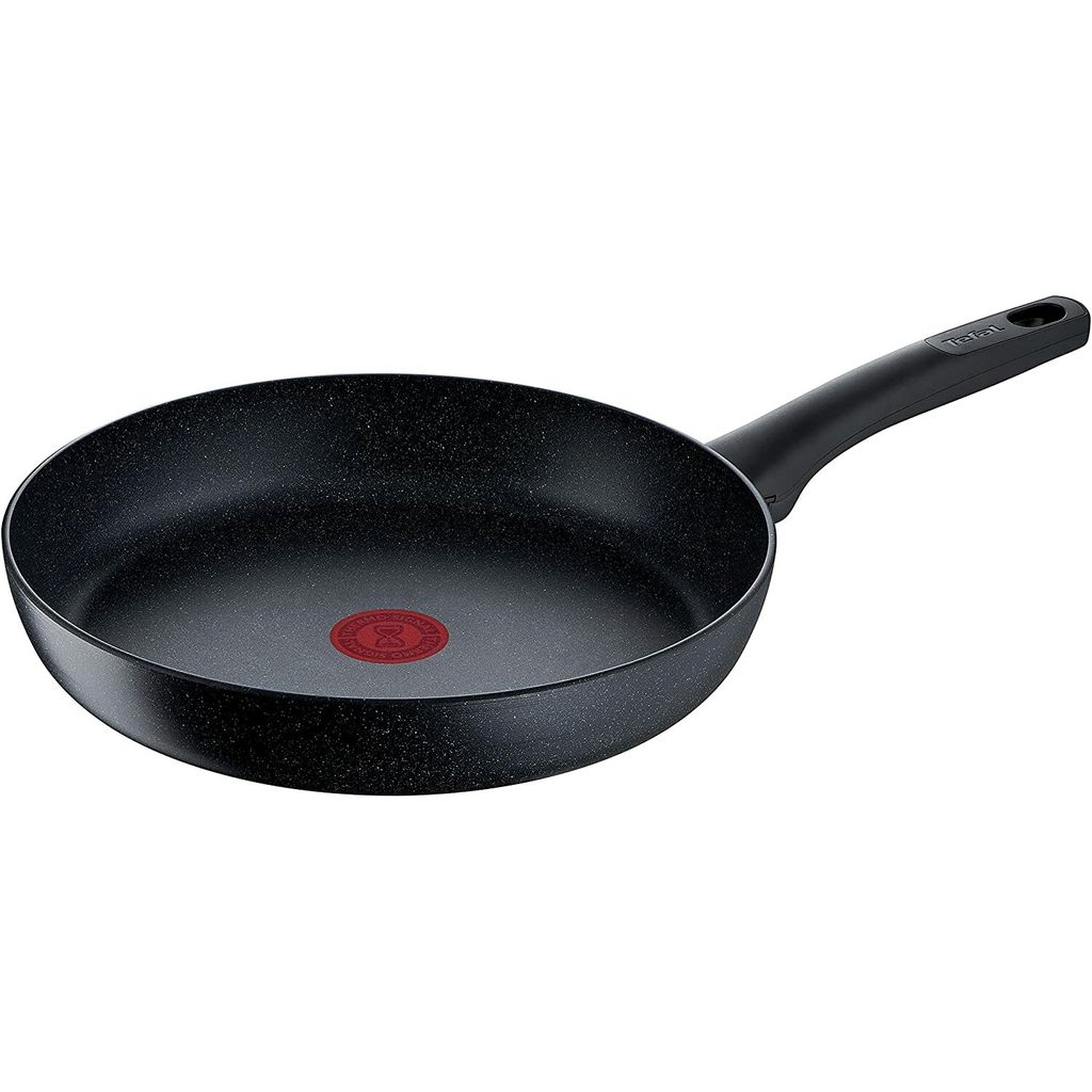 Tefal Black Stone G28106, Rund, Allzweckpfanne, Schwarz, Mineralia +, 175 °C, Aluminium