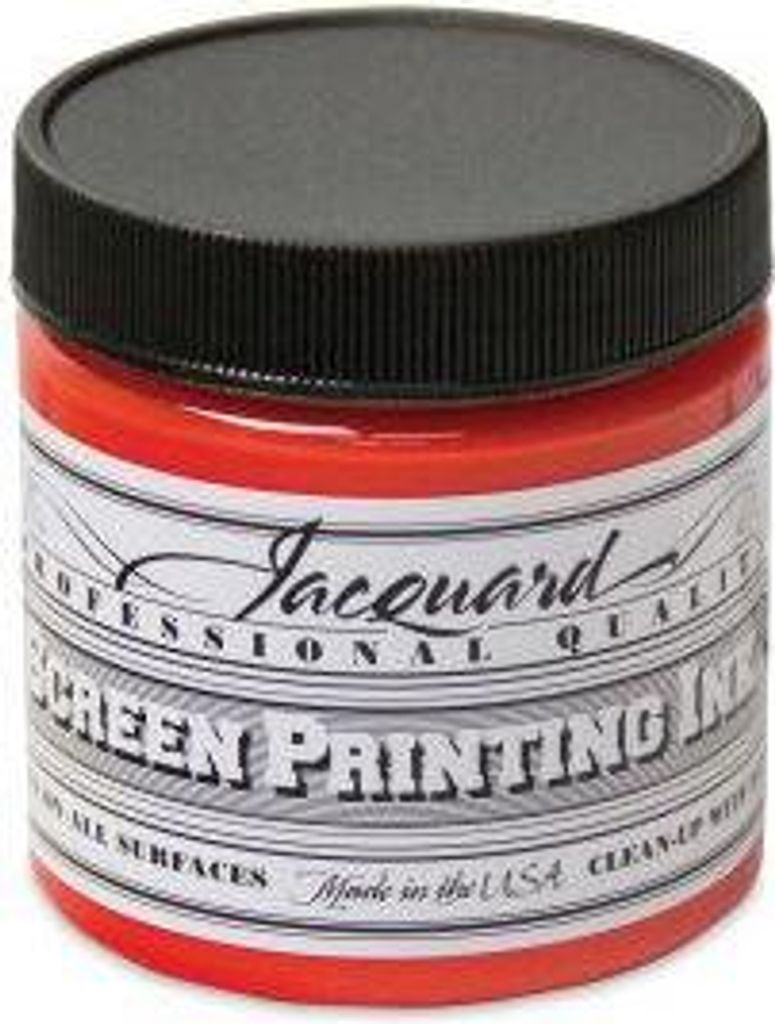 Jacquard Siebdruckfarbe 118 ml Feuerrot Textilfarbe für Kinder