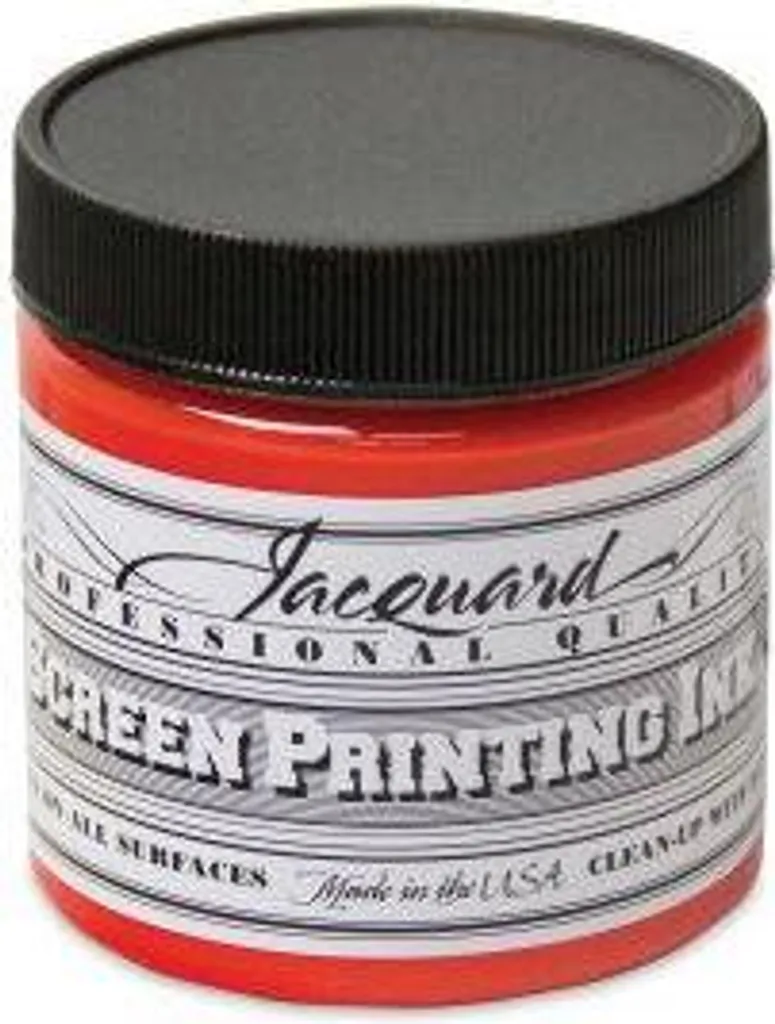 Peinture textile sérigraphie rouge feu Jacquard 118ml sécurité