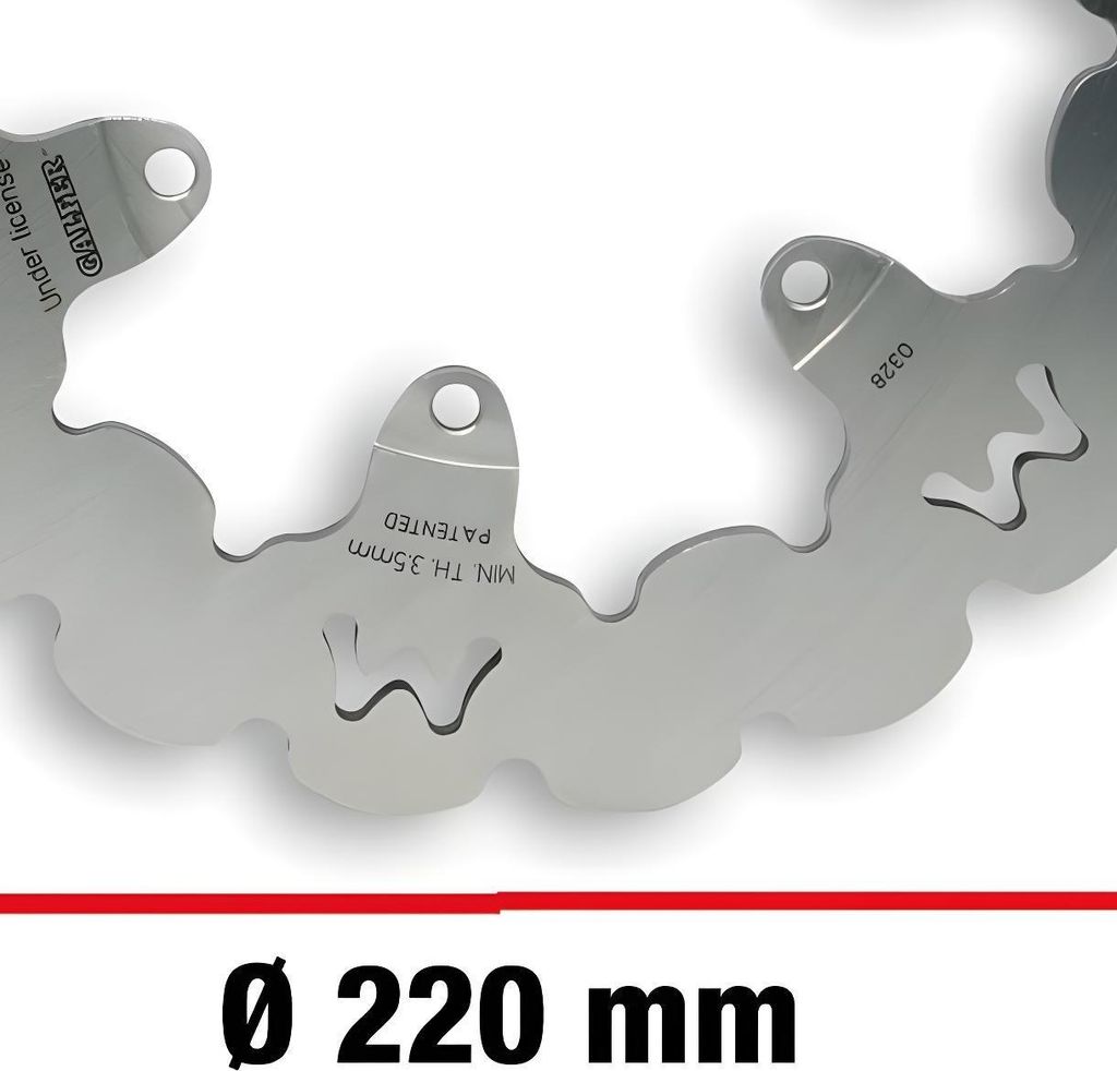 Bremsscheibe Malossi Whoop Disc Ø 220mm, Dicke 4mm, 0717 Produktbild 