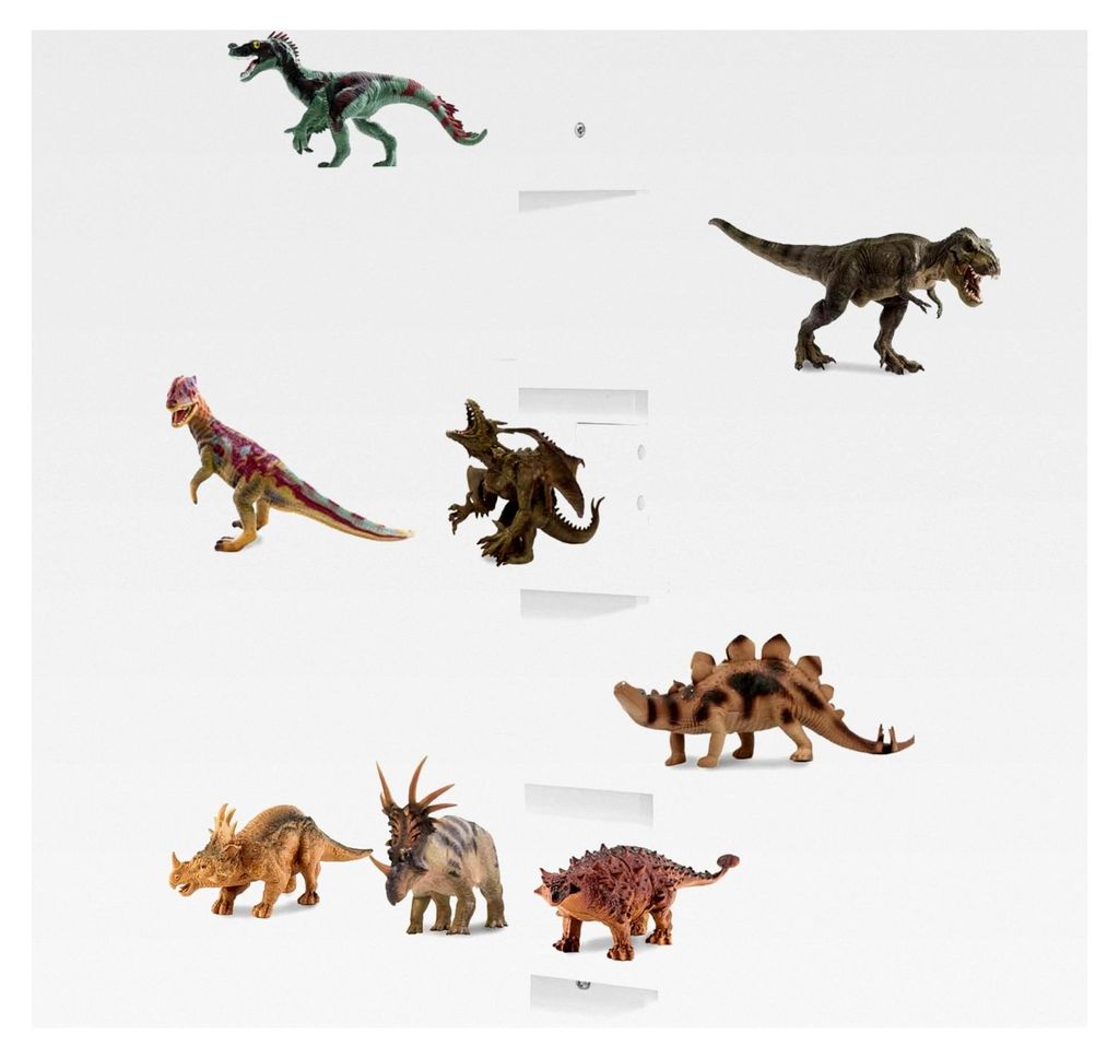 Schwebendes Wandregal für Tonie-Figuren, kleines Holzregal für Sammelfiguren, Schnapsgläser, Mini-Nachbildung und Spielzeug (Weiß)