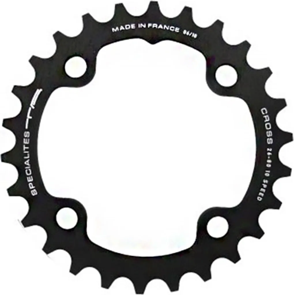 Plateau 26Z TA Cross Noir Ø80 mm Haute Performance en Aluminium Usiné