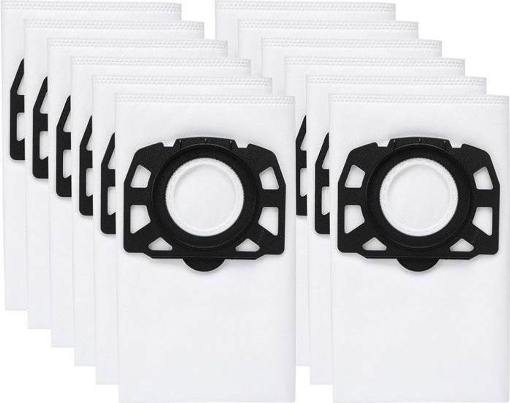 12 Staubsaugerbeutel 357 für Kärcher KWD1, KWD2, KWD3, WD2 Plus, WD3, SE 4001, SE 4002 Staubsauger, 2.863-314.0