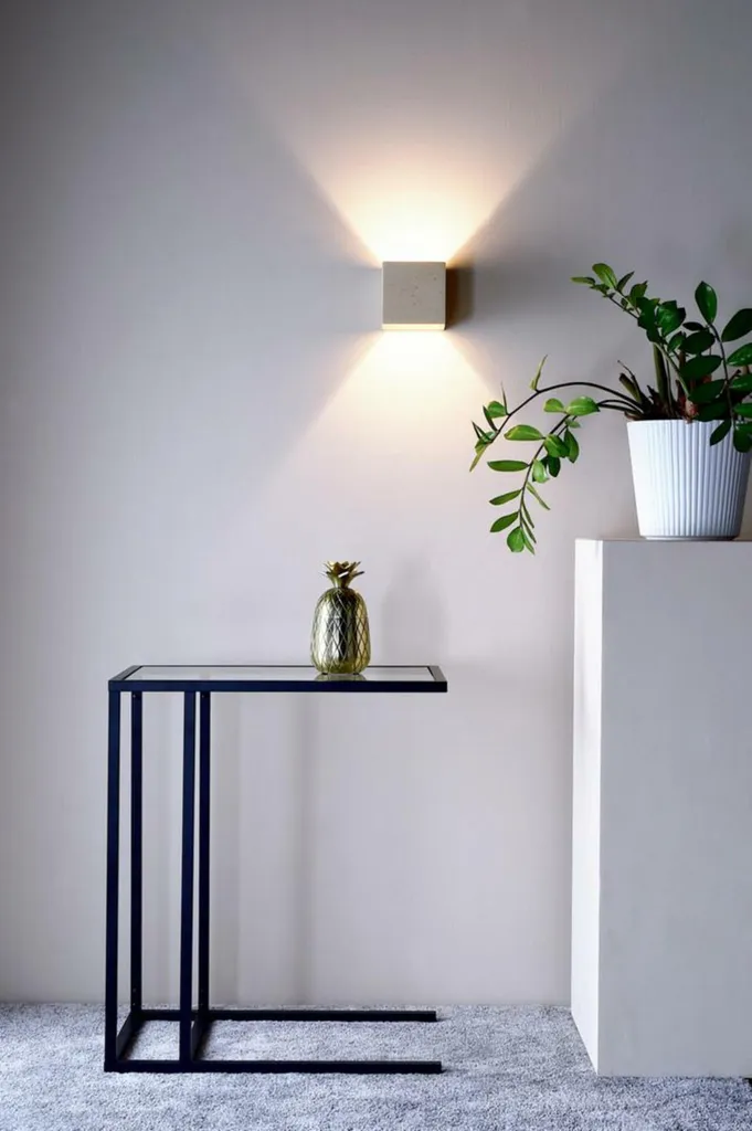 Éclairage de façade moderne avec l'applique Cube Kapego 341184 grise