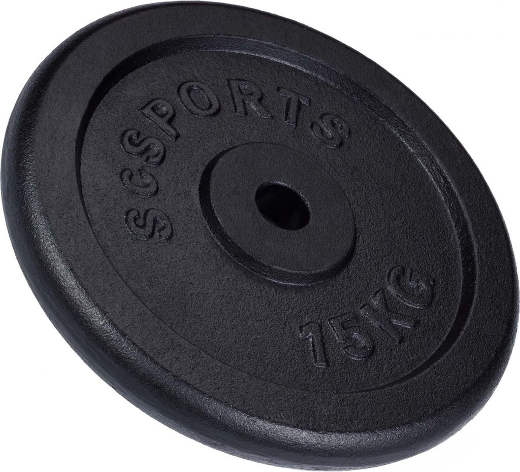 ScSPORTS® Hantelscheiben - Einzeln, 15kg, Ø 30/31mm, Produktbild 